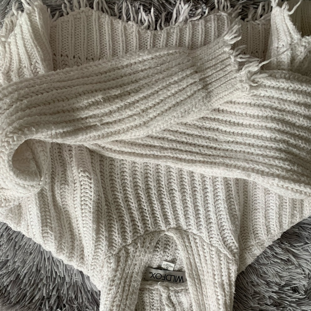 distressed sweater